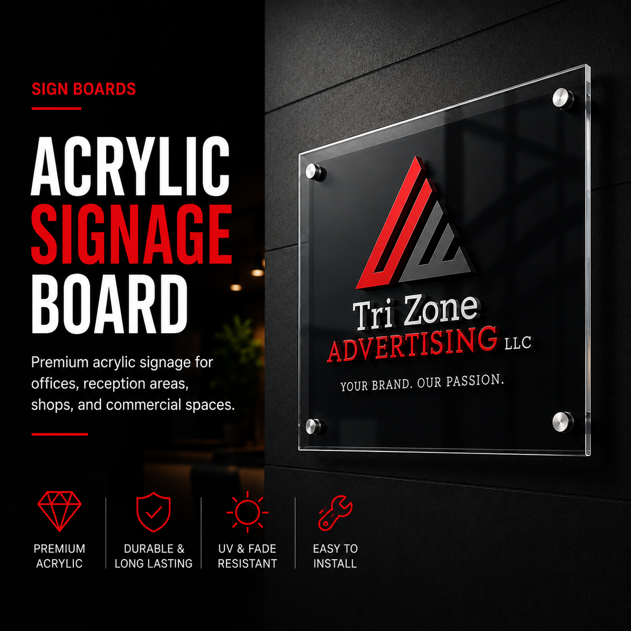 Acrylic Signage Board